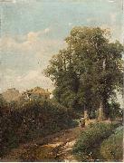 Eugenio Gignous The Environs of Milan oil painting artist
